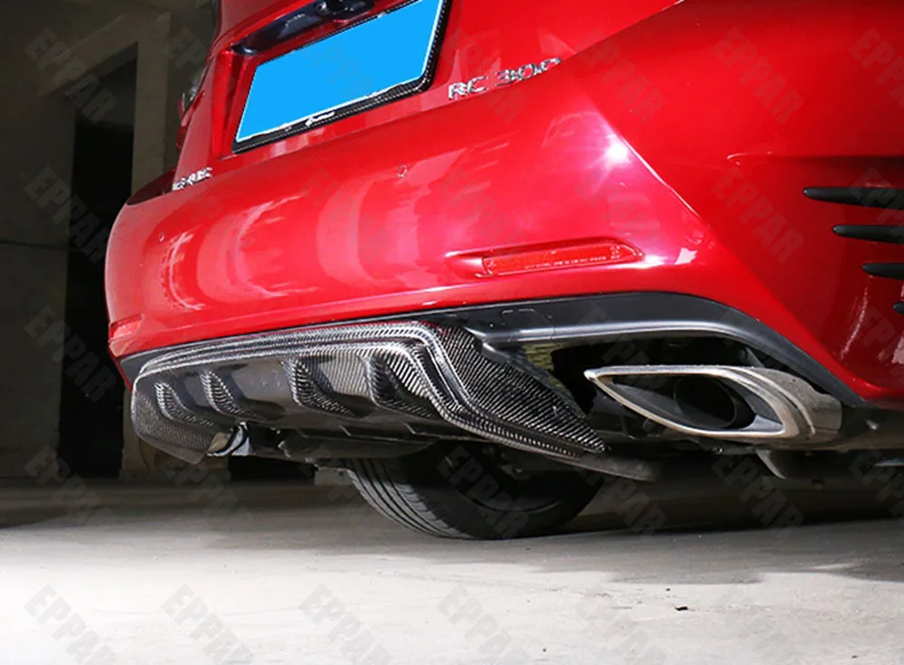 Carbon Fiber Rear Trunk Diffuser for 2013- Lexus RC200t RC300 RC300h