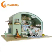 DIY миниатюрный деревянный кукольный домик, наборы мебели, игрушки ручной работы, миниатюрная модель, комплект для кукольного дома, игрушки, подарок для куклы, аксессуары