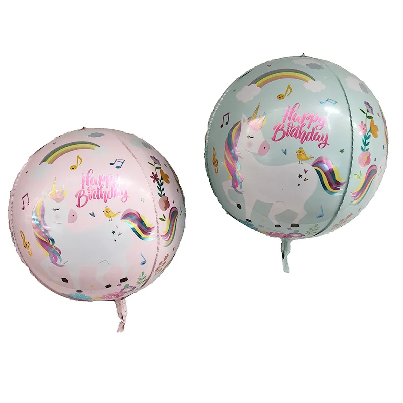 

50pcs 22inch 4D Unicorn Rainbow Balloon globos Child Birthday Unicorn Party wedding Decorations Supplies kids Helium Balloons