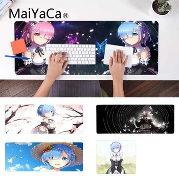 

MaiYaCa New Arrivals Rem Re Zero Anime Girl Customized MousePads Computer Laptop Anime Mouse Mat Durable Desktop Mousepad