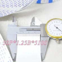 1,25 мм расстояние+ 5100 мм Длина+ 30Pin B/Обратный line мягкий провод гибкий плоский Cable.30P* 1.25B* 5100 мм