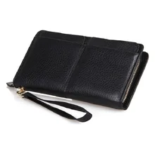 2016 neue Hohe Qualität 100% Echtes Leder herren Geldbörse Herren Geld Clutch Bag Handtasche 8069