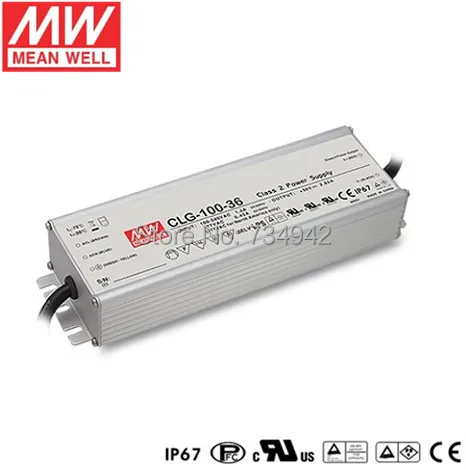

MEANWELL 12V 100W UL Certificated CLG series IP67 Waterproof Power Supply 90-295VAC to 12V DC