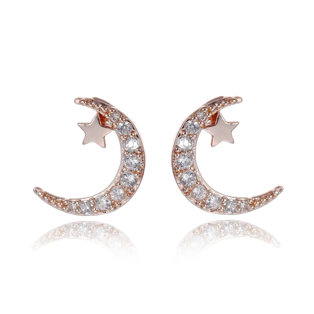 

S925 Sterling Silver Stud Earrings in Sterling Silver Crystals from Swarovskis Zircon Stud Earrings Cute Women's Stud Earrings