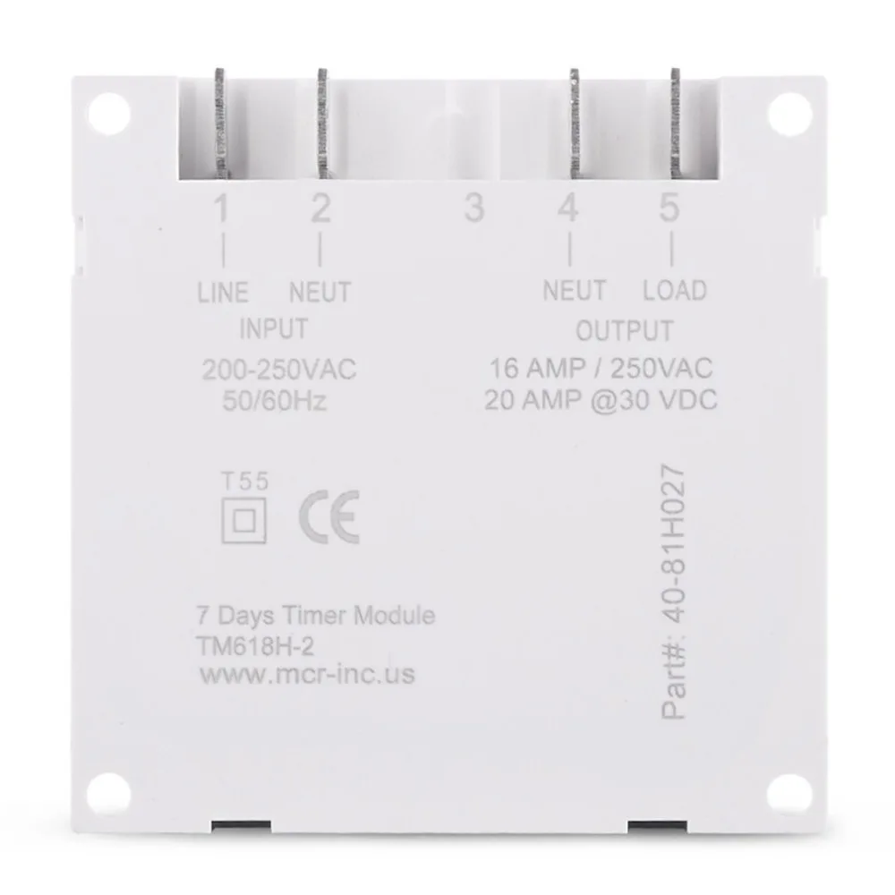 SINOTIMER AC 220V Weekly 7 Days Programmable Digital Time Switch Power Energy Meters Relay Timer Control Din Rail Mount