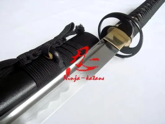 

hand forged japanese katana sword cyclone tsuba sharpened sword