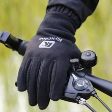 Мужские и женские лыжные перчатки для уличной езды шпон перчатки ветронепроницаемая Водонепроницаемая теплая сенсорная экран спортивные флисовые перчатки