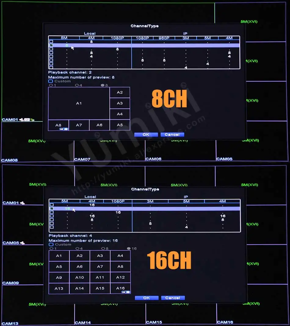 6 в 1 H.265+ 16ch/8ch/4ch AHD DVR плата для AHD 5MP 4MP 1080P 720P камера сохраняет большую ОЗУ HDD Xmeye Onvif плата CCTV DVR AHD DVR