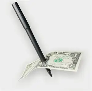

1pcs Thru Bill Penetration Dollar Bill Pen Tricks Magic Pen Through Dollar Magie for Magic Show Magic Prop Children Toy