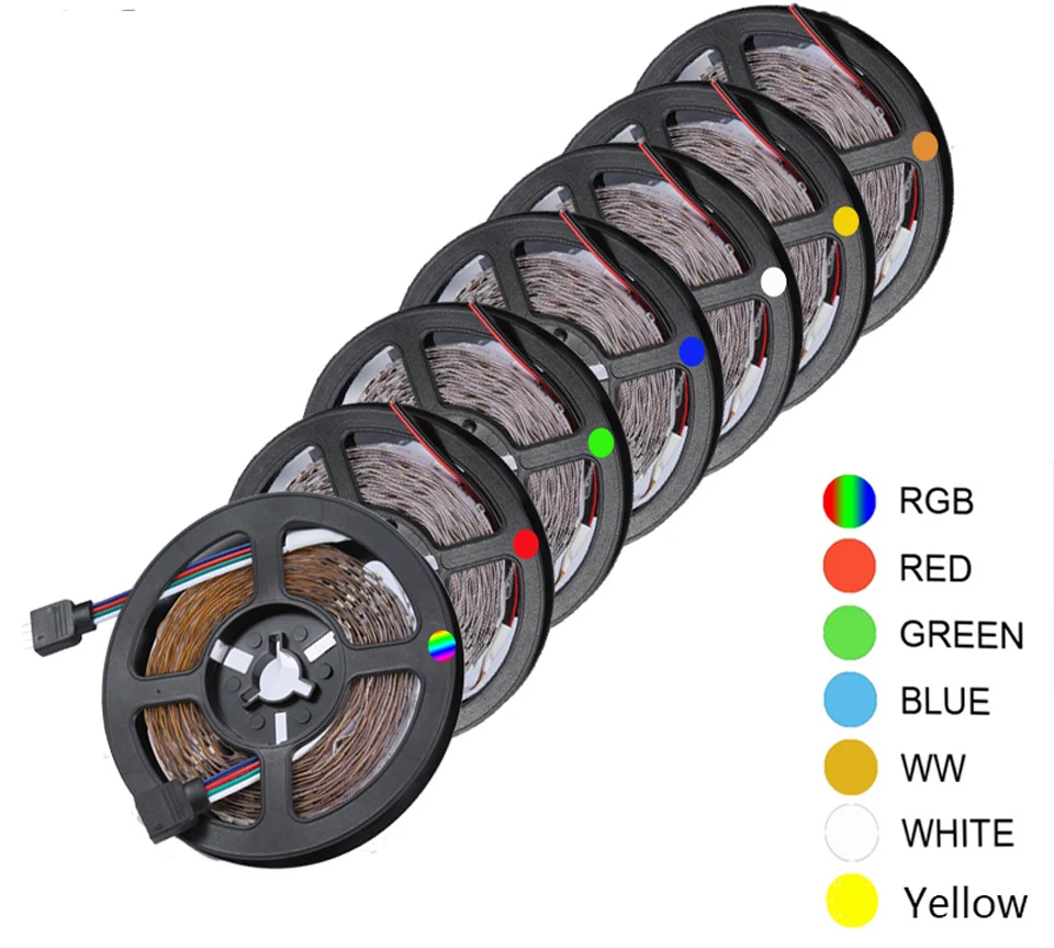 5 м Рождественская гирлянда медный провод светодиодный светильник RGB Светодиодная лента 5050/2835 SMD светодиодный светильник без водонепроницаемости