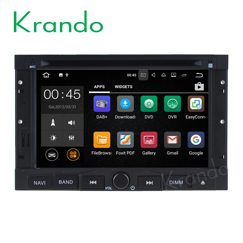 Best Krando 7" Android 8.0 car audio navigation multimedia system for Peugeot 3008 2012-2016 radio gps dvd player WIFI 3G DAB+ 0
