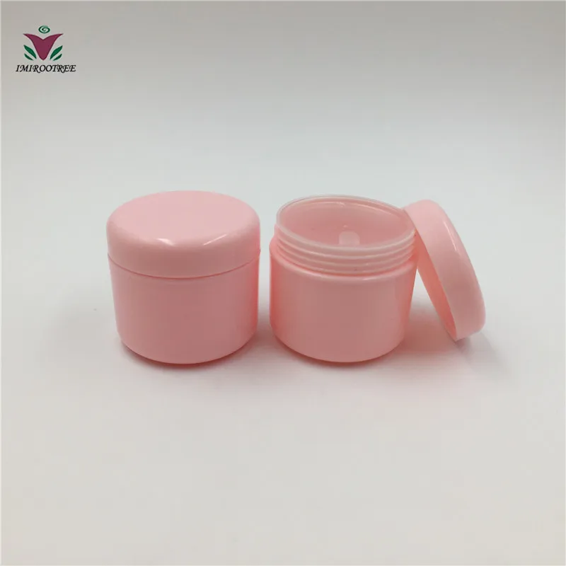 20g 30g 50g 100g إعادة الملء زجاجات البلاستيك تجميل فارغ جرة وعاء السفر لوشن كريمي للوجه التجميل الحاويات