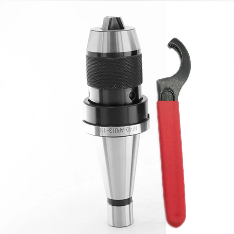 

1set NT30 APU16(1-16mm) NT30 APU13(1-13mm) NT40 APU16 arbor keyless dirll chuck self-tight holder for CNC machine tools