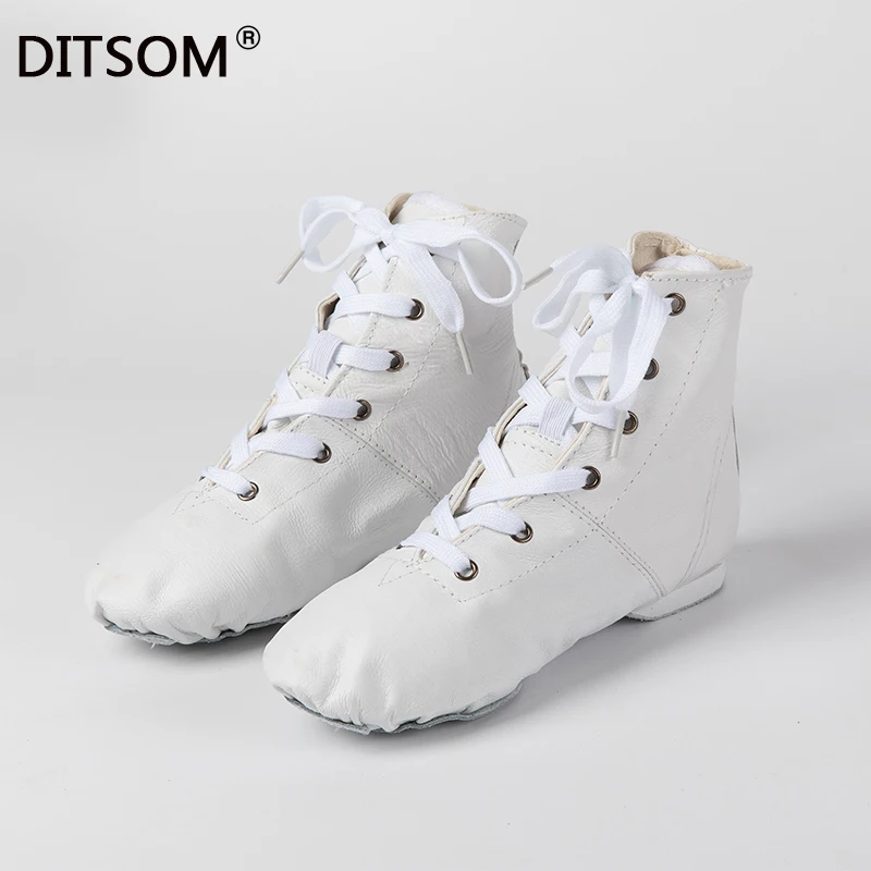 

Genuine Leather Jazz Dance Boots For Women Teenagers 7Colors Soft Breathable Sport Dance Shoes Ballet Gym Fitness Shoes
