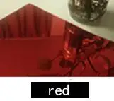 34 шт. в одном наборе зеркальные трехмерные наклейки на стену любовь в ванной украшение зеркало подарок настенные наклейки - Цвет: red mirror