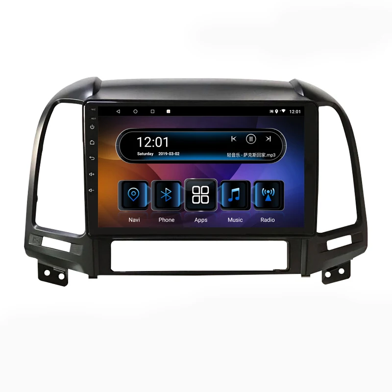 " 4G ram 2.5D ips 8 CORE Android 9,1 автомобильный DVD мультимедийный плеер gps для hyundai SANTA FE 2006 2007 08 09-12 Автомагнитола