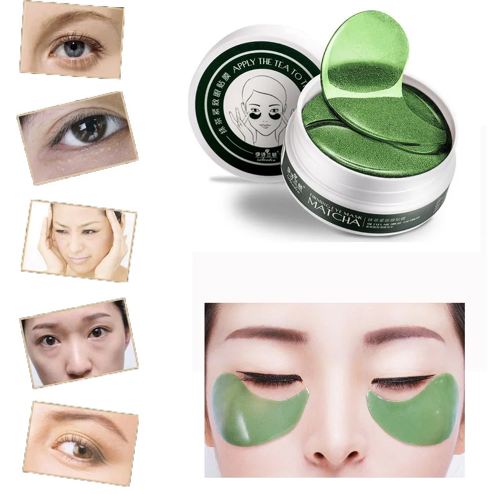 New 60PCS Green tea/Gold Osmanthus Eye Mask Ageless Anti Wrinkle Eye