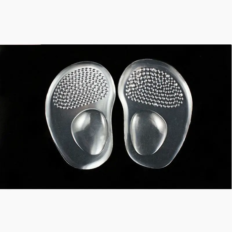 1Pair premium women comfortable Silicone Gel Ball Foot Cushion Insoles Metatarsal Support Insert