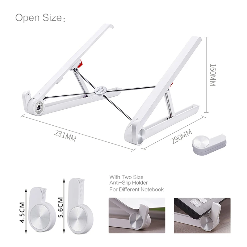 Laptop Stand Folding Portable Adjustable laptop holder For Laptop for macbook pro 13 stand For xiaomi huawei suporte notebook