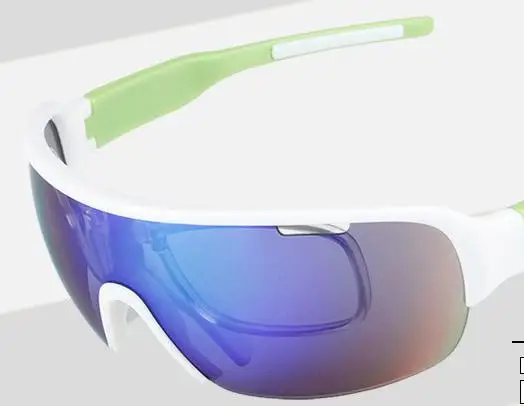 2 линзы и 5 линз, высокое качество, полуоправа, многофункциональные, для спорта на открытом воздухе, Biccycle очки, поляризационные солнцезащитные очки, солнцезащитные очки - Цвет линз: Белый