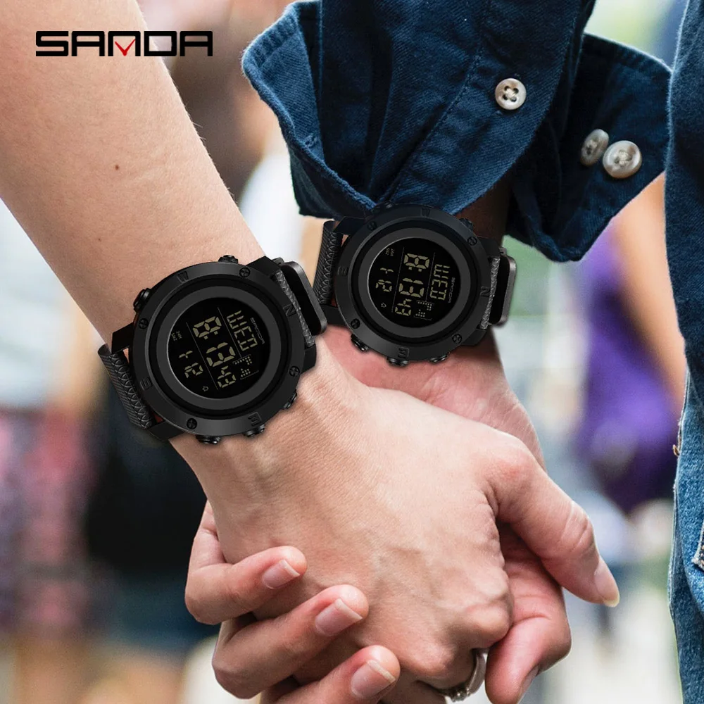 

Montre Homme 2019 Couple LED Electronic Digital Watch Men Women Sports Waterproof Watches Swimming Sport Horloge Stopwatch
