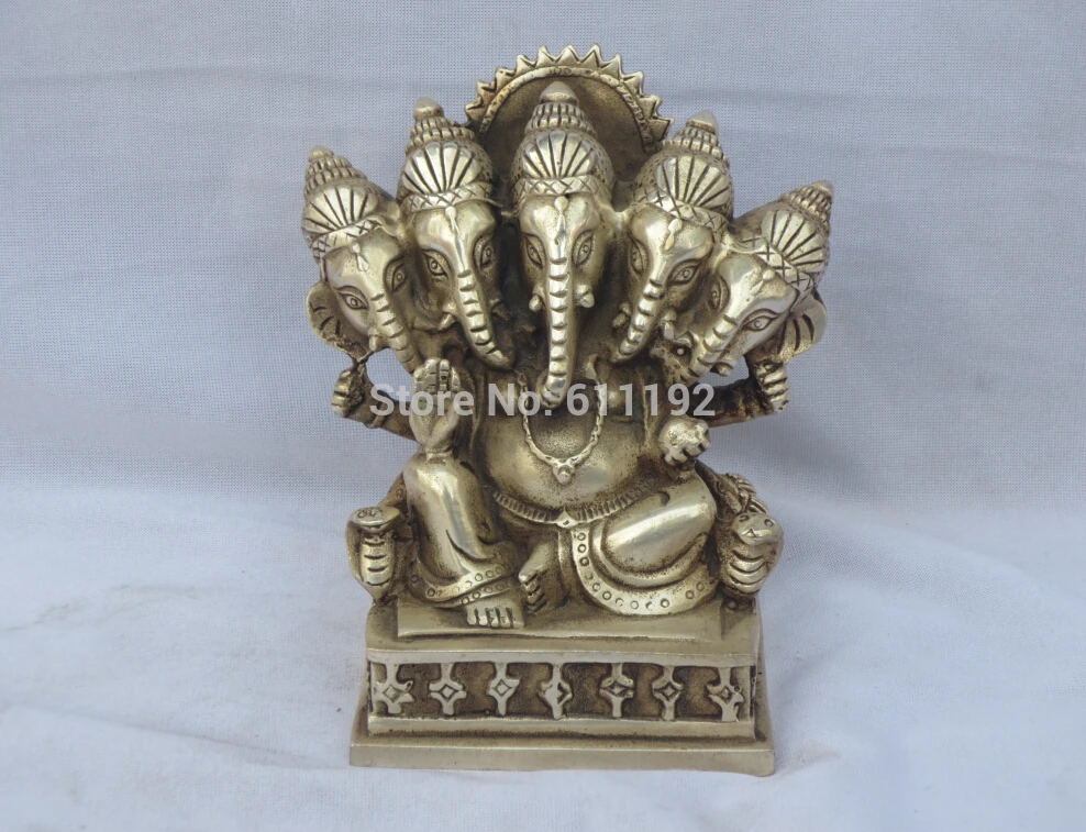 

Asian Tibet silver hand carved Elephant God statue,Antique Home decoration Metal crafts