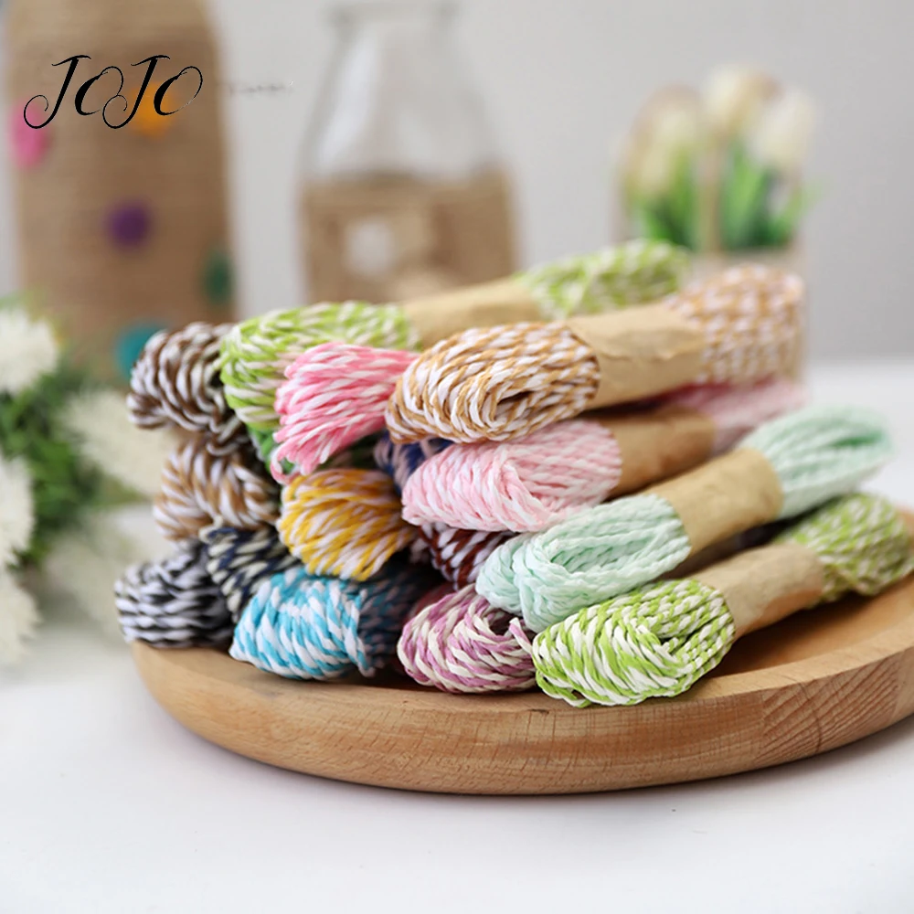 

JOJO BOWS 12pcs Solid Paper Rope Cords For Needlework DIY Craft Supplies Gift Packing Material Home Textile Sewing Decoration