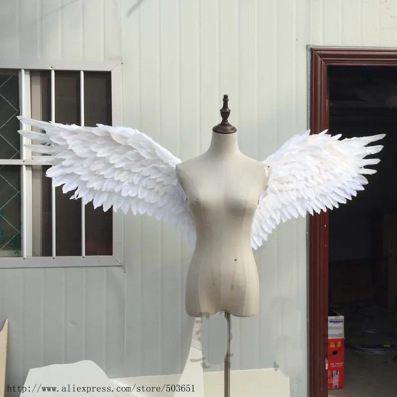 

Children adults cute white angel feather wings fairy wings stage performance supplies creative gifts EMS free shipping