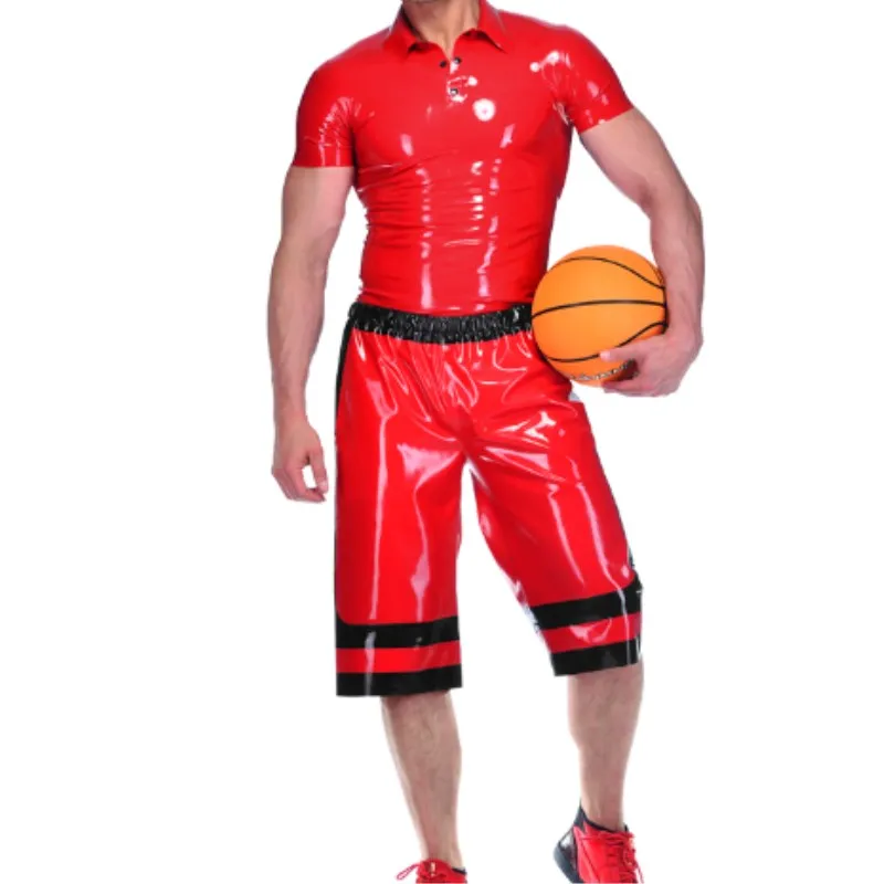 

Latex 100% Rubber Uniform Catsuit Bodysuit Tights Sports Men Casual High Quality Wetlook Color Unisex Customized Size XXS-XXL