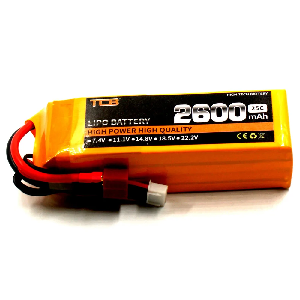 Buy Online TCB RC Lipo battery 14.8v 2600mAh 25C 4s for rc airplane