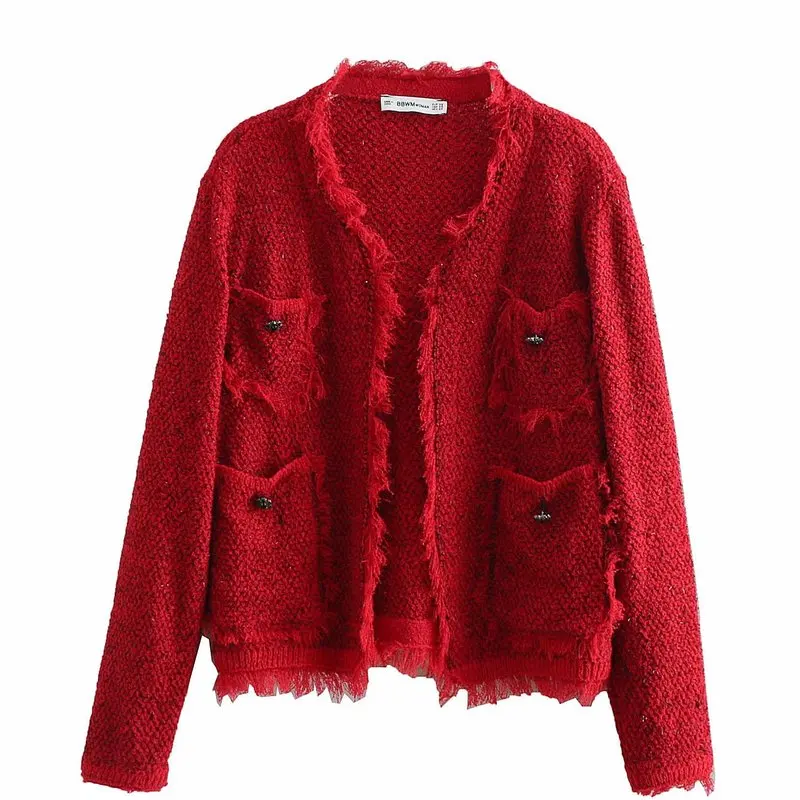 

New arrival BB75-9043 European and American fashionable twill tweed jacket