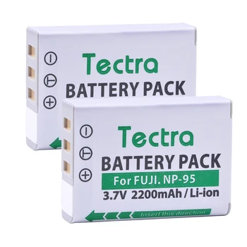 

Tectra 2PCS NP-95 NP95 NP 95 Camera Battery for Fujifilm FinePix REAL 3D W1 X100 X100S X-S1 F30 F31fd X30 X100T Ricoh GXR