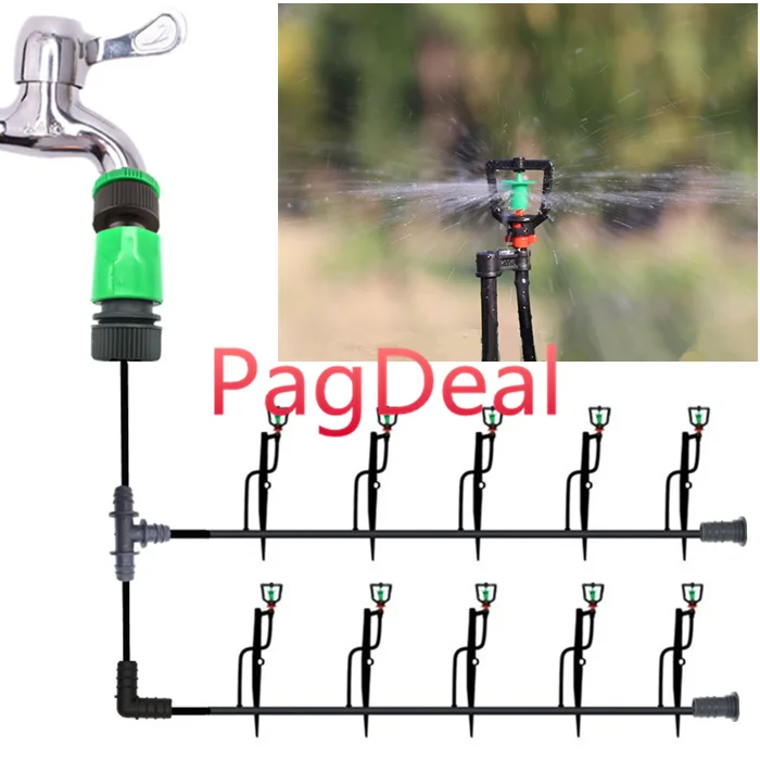 square rotate sprinkler with stake04