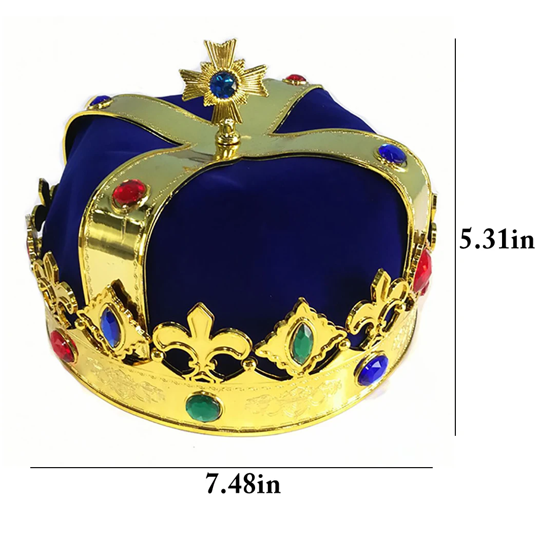Модная шляпа короля короны для костюмированной вечеринки, вечерние шляпы для взрослых и детей, вечерние украшения короны, аксессуары для костюмированной вечеринки, Новое поступление