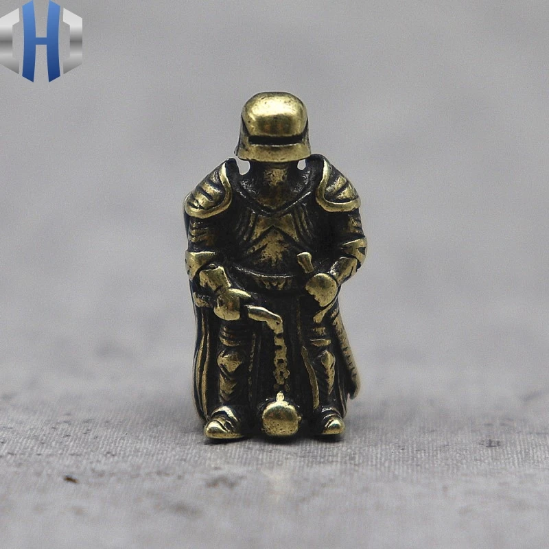 

Ranger Soldier Brass Knife Beads Brass Personality Skull EDC Beads Skull Keychain Pendant Hanging Rope Paracord Beads