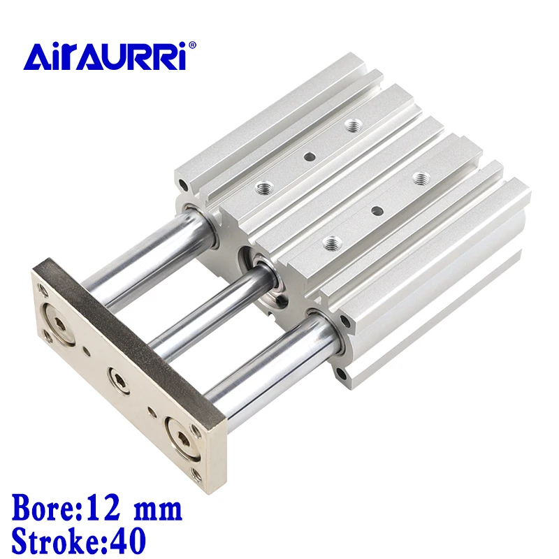 

MGPM MGPL Bore 12 mm stroke 40 mm compact Guide Slide bearing Cylinder and ball bushing MGP Guide rod thin SMC type