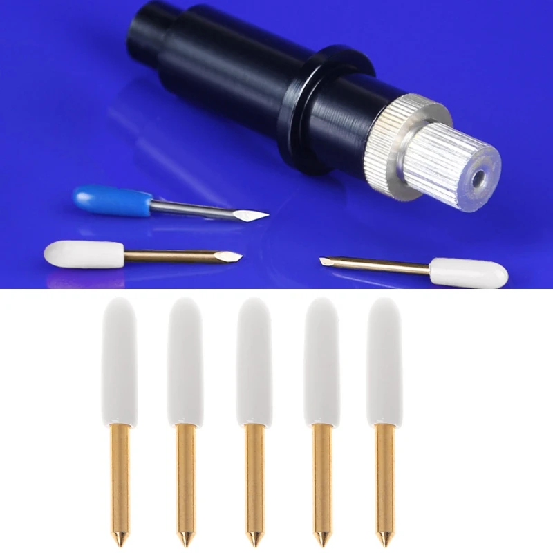 

5Pcs Gold Blade Cutting Plotter For Roland Vinyl Cutter Knife Replacement 24x2mm 649E