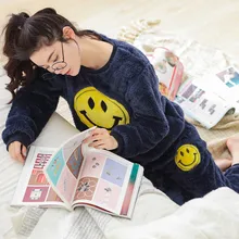 Jrmissli фланелевые пижамы Костюмы для будущих мам мультфильм животных толстые теплые стилей Пижама Ночное Sleepsuit зима Для женщин пижамы