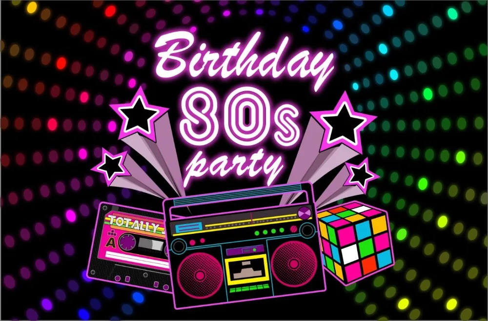 80s Party Background