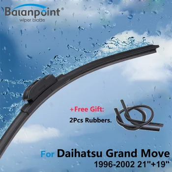 

2Pcs Wiper Blades + 2Pcs Soft Rubbers for Daihatsu Grand Move 1996-2002 21"+19", Best Auto Accessories
