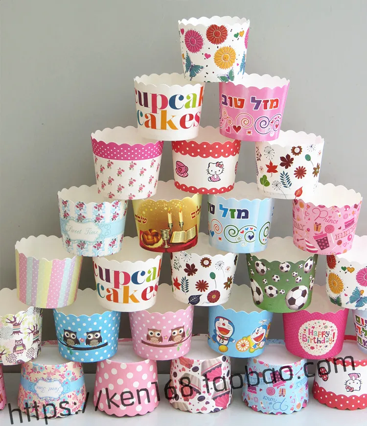 

50 pcs/lot Cooking Tools Paper Cup Cake Liners Baking Cup Muffin Kitchen Cupcake Cases Cake Mold Kids Birthday Party Deco Supply