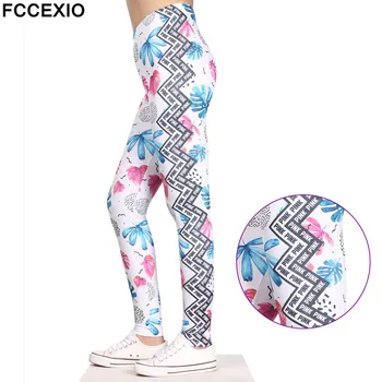 

FCCEXIO Whosale New Pink Love Leggings High Waist Workout Pants Fitness Legging Pink Letter Printed Leggins Sporting Leggings