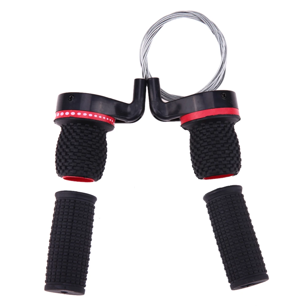 

1 Pair Cycling Bike Twist Grip Gear Shifters Speed Conjoined DIP Derailleur For Mountain Bike Bicycle Cycling Parts