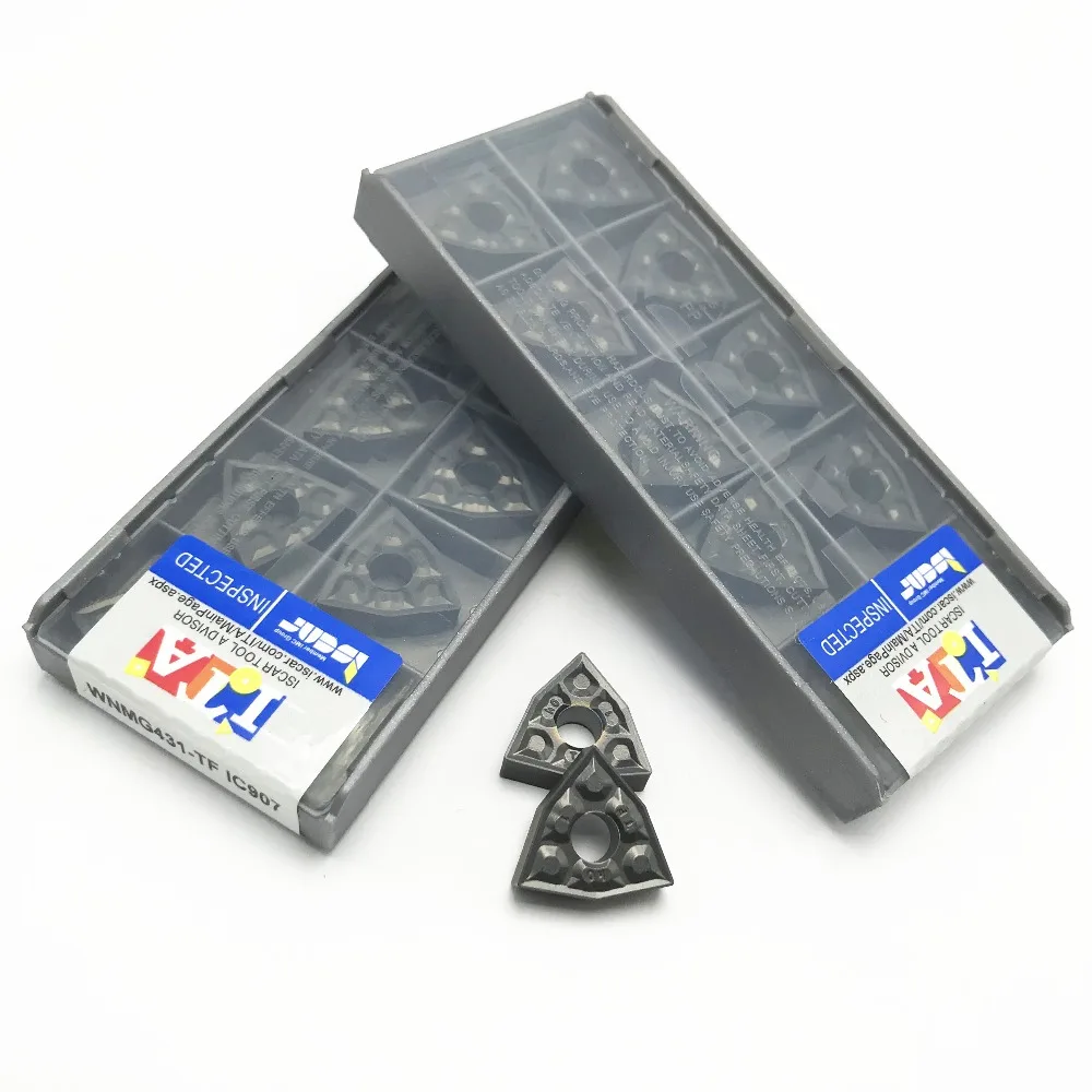 Hard Alloy WNMG080404 TF IC907/IC908 External Turning Tools Carbide insert Lathe cutter Tool Iscar WNMG 080404 turning insert Hard Alloy WNMG080404 TF IC907/IC908 External Turning Tools Carbide insert Lathe cutter Tool Iscar WNMG 080404 turning insert
