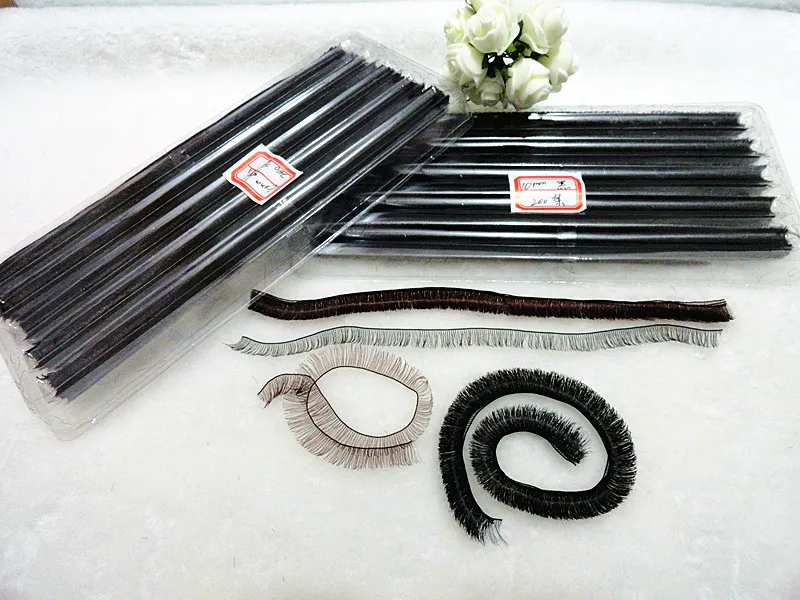 10mm 20cm DIY Eyelashes for BJD SD Reborn Doll Black White Brown 3Colors Eye Lashes for