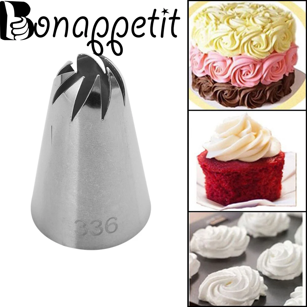 

New 1Pc Flower Icing Piping Nozzle Stainless Steel Russian Pastry Tips Baking Mold Cake Decor Tool Nozzle Cupcake Kitchen Gadget
