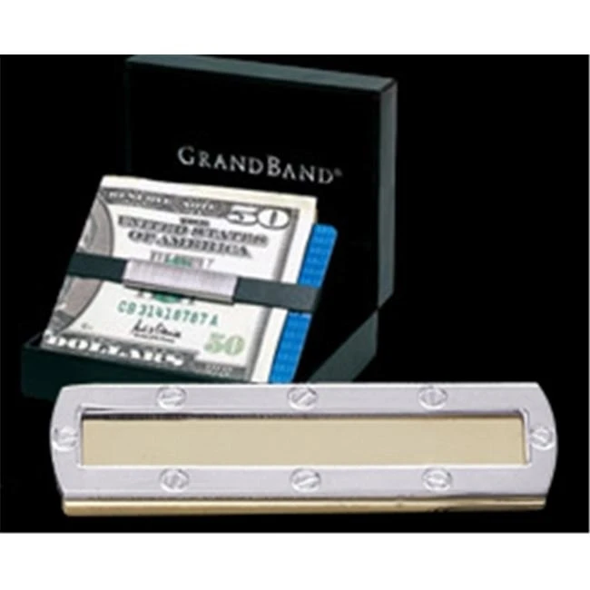 Budd Leather GB 7000SCH Plain Stainless Steel Grand Band With Screw Frame And Champagne PVD