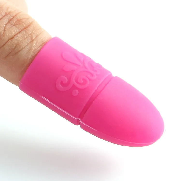 

5-Pack Manicure Soak Cap Silicone UV Gel Polishing Polishing Degreaser Clip Reusable Rubber Manicure Tool