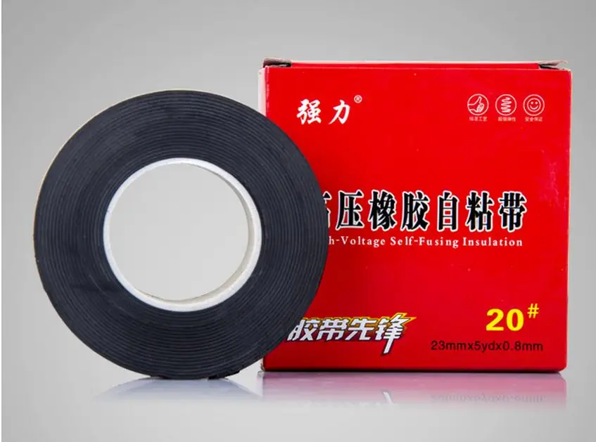 Cheap width 2.3cm electrical insulation rubber adhesive tape, wire
