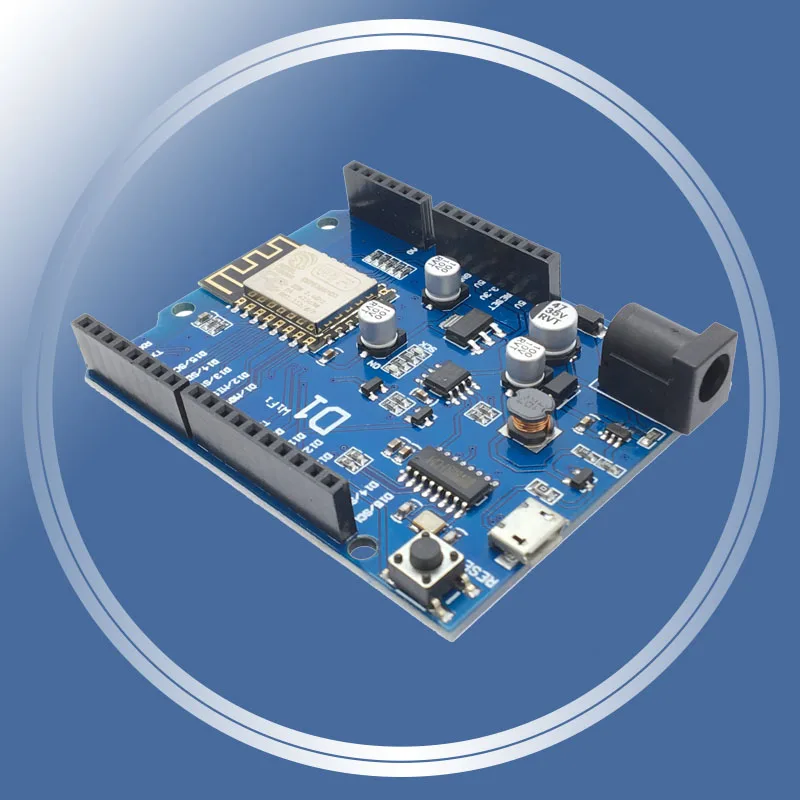 

ESP-12E For WeMos D1 WiFi UNO Shield Based ESP8266 ESP8266EX For Arduino IDE 3.3V/5V Support OTA Wireless Upload